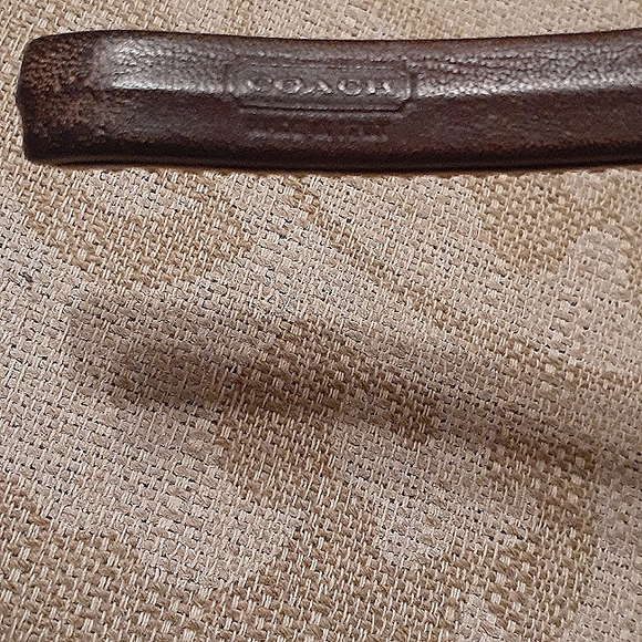 COACH LEATHER TWO TONE HEADBAND NWOT - Picture 7 of 7